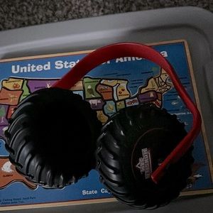 Monster jam tires ear hearing  protection noise reduction.